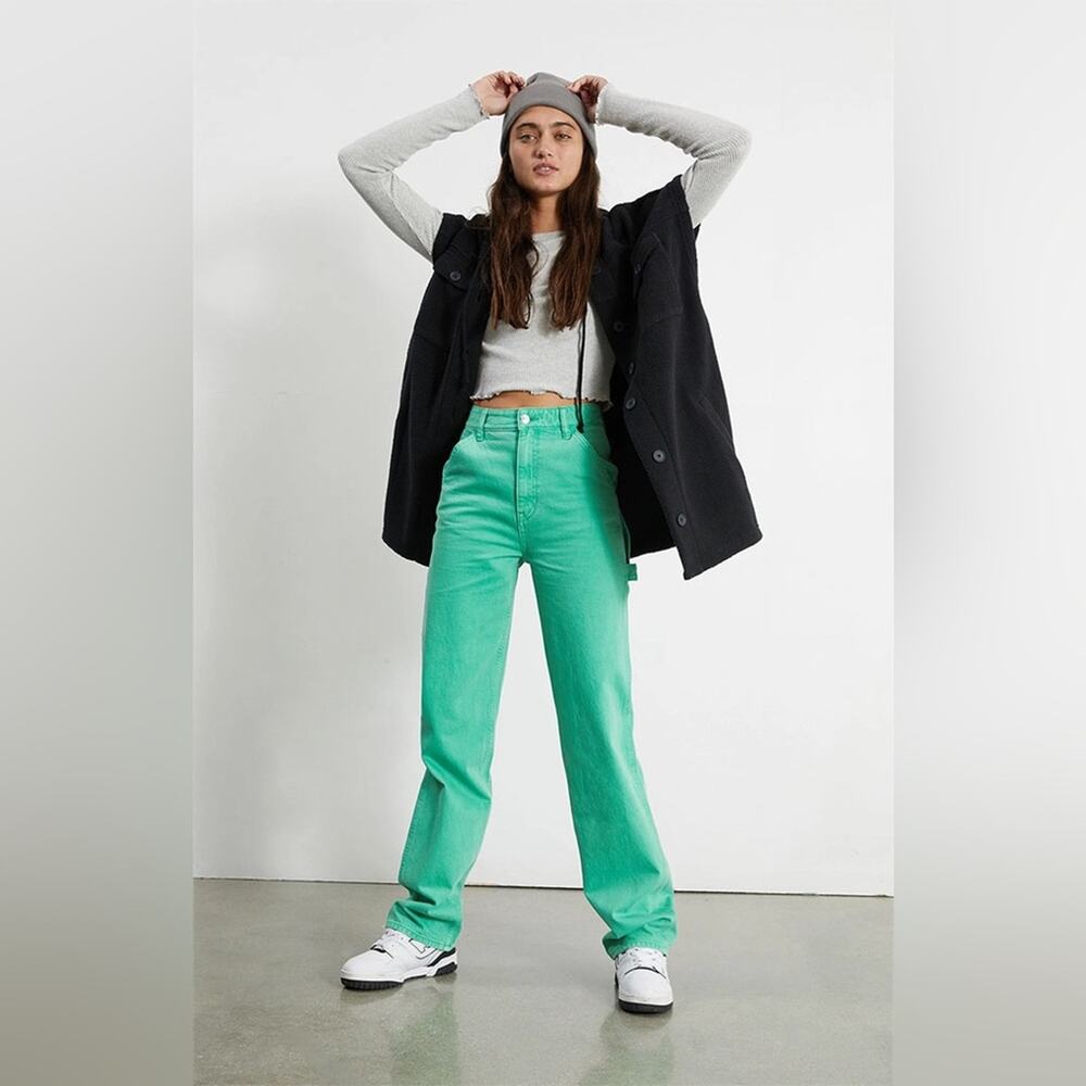 Pacsun Eco Green 90’s Boyfriend Carpenter Pants Jeans Size 24